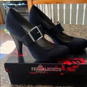 Fergalicious Black Mary Jane Heels
